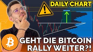 GEHT DER BITCOIN PUMP WEITER Wichtige Chartanalyse [upl. by Anairam323]