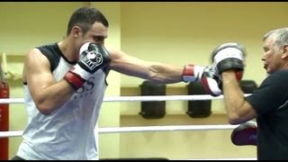 Vitali Klitschko vs Dereck Chisora  Klitschko training [upl. by Ellenrahc]