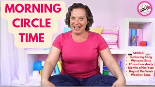 Preschool Circle Time  Morning Circle Time Routine with Miss Nina  Toddler amp Preschool Songs [upl. by Attesor490]