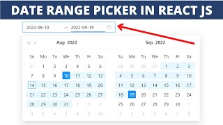 Date Range Picker in React js ✅  Ant Design Datepicker amp Date Rangepicker  By Saifi Code 2022 [upl. by Vonny242]