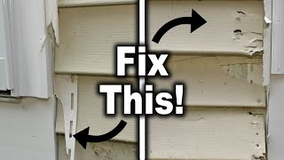 How to Replace Broken Vinyl Siding and JChannel [upl. by Gerc]