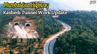 Mumbai Goa Highway Kashedi Tunnel Latest Update Drone Shots कशेडी घाट बोगदा काम Kashedi Ghat [upl. by Ennyleuqcaj]