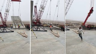 WATCH VIDEO Austin construction workers run for their lives as massive crane collapses [upl. by Eniwtna]