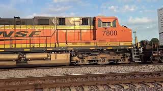 BNSF Chillicothe Sub Streator IL w 25th Anniversary ES44AC led ztrain 090524 [upl. by Killian108]