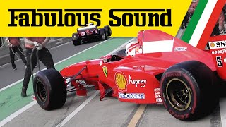 Schumachers 1997 Ferrari F310B F2004 amp more at Silverstone  F1 Clienti  Pure Sound [upl. by Doowrehs243]