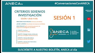 Comités 2 3 4 y 5 Criterios Sexenios Investigación ConversacionesConANECA Sesión 1 [upl. by Nomelc102]