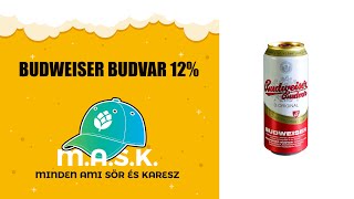 Budweiser Budvar 12 Cseh lager sör teszt [upl. by Anahsak]