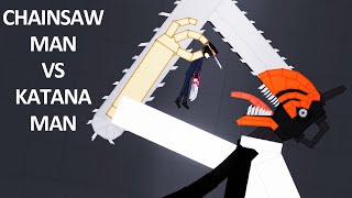 CHAINSAW MAN vs KATANA MAN  Chainsaw Man  People Playground [upl. by Steiner]