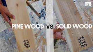 Pine Shop Pine Wood Vs Solid Wood Pros [upl. by Gerti]