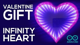 Lovely Valentines Gift using Arduino  DIY Infinity Heart [upl. by Enomad]