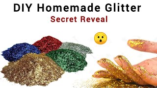 DIY Homemade Glitter😍how to make glitter at homeglitter making diy glitterhomemade glitters [upl. by Gannon]