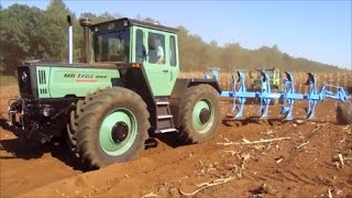 BODENBEARBEITUNG mit WUNDERSCHÖNE MBTRACS  Unimog  MBTrac Feldtage Nordhorn 2016 [upl. by Anpas]