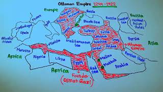 Ottoman Empire  Osmania Empire  Turkish Empire  Ottoman Empire Map  5min Knowledge [upl. by Wyn20]