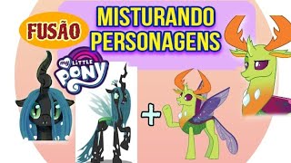 DESENHA E FALAFusão d Persongs  AVISOCharacter fusion My little Pony mylittlepony [upl. by Merwyn]