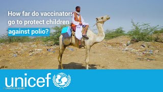 Health worker treks up to 72 hours to vaccinate children  UNICEF [upl. by Eisinger]