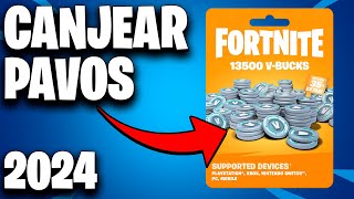 Como CANJEAR CODIGOS de TARJETAS de PAVOS y OBJETOS en FORTNITE 2024 [upl. by Antebi]