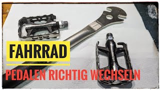 Fahrrad Pedale richtig lösen und reinigen [upl. by Ttehc]