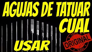 QUE AGUJAS DEBO usar SI estoy APRENDIENDO A TATUAR [upl. by Ker109]