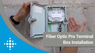 Fiber Pro Optic Terminal Box Installation  FONCS [upl. by Aikaj]