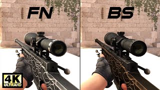 CSGO AWP  Black Nile  Skin showcase all floats 4K60FPS [upl. by Sairacaz]