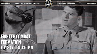 Fighter Combat Formation  Starring Ronald Reagan 1943 [upl. by Kamillah]