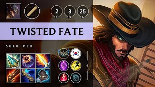 Twisted Fate Mid vs Yone Super CC  KR Challenger Patch 1421 [upl. by Ellene501]