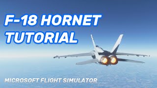 MSFS F18 Super Hornet Tutorial  Full Flight [upl. by Steinke]