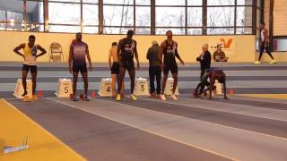 60m – Finale A – SEM – Championnat Régionaux Indoor 21012017 – Eaubonne [upl. by Waal]