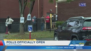 Polls officially open in NC SC [upl. by Lenuahs356]