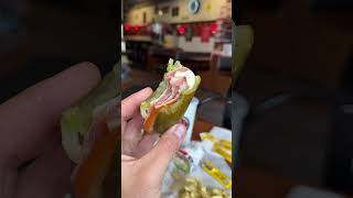 Trying Jimmy John’s pickle sandwich Picklewich foodie foodreview food chicago [upl. by Tavie724]