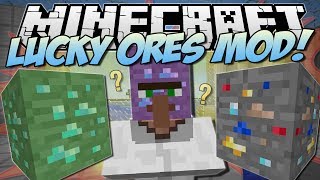 Minecraft  LUCKY ORES MOD What Will You Find  Mod Showcase [upl. by Sesiom]