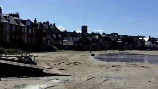 North Berwick West Beach Low Tide  Beautiful Day [upl. by Enelhtac]