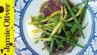 Beef carpaccio salad  Jamie Oliver [upl. by Erdried945]