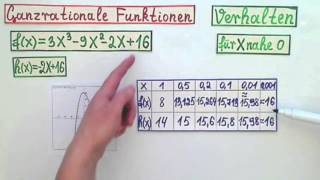 Ganzrationale Funktionen Verhalten in Unendlich und nahe Null Einführung Teil 4 [upl. by Amador]