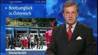 Tagesschau Berichte zum Bootsunglück in der Seegrotte Hinterbrühl 2004 [upl. by Eecyal]