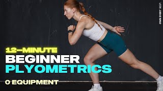 12 Min BeginnerFriendly Plyometrics For Runners amp Athletes   Warm Up amp Strength [upl. by Alleusnoc60]