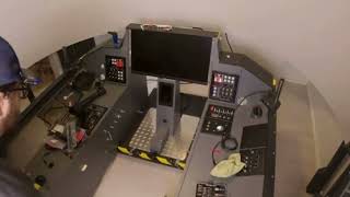 Flight Simulator Screen Setup through Smarter Surfaces’ Ultra High Contrast Projector Paint [upl. by Dawna]