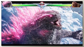 Godzilla amp Kong vs Scar King with Healthbars  Godzilla X Kong The New Empire Trailer [upl. by Keane]