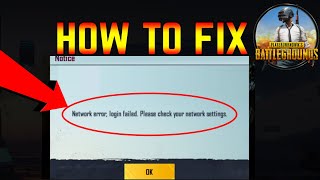 How to Fix PUBG Mobile Network Error Login Failed  Login Failed BGMI  Android Data Recovery [upl. by Cerys]