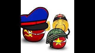 Cold War Parte 4 Vietnam y Union Soviética shorts countryballs humor polandball history [upl. by Id]