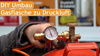 Drucklufttank aus Gasflasche  ohne Bastelei amp Gefahr Verboten oder einfach eine geniale Idee DIY [upl. by Ynohtnaeoj]