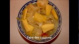 Recette Soupe à loignon  Onion Soup Recipe [upl. by Adigun]