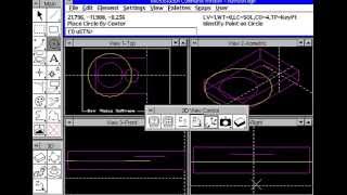 24 MicroStation v5 3D Set Active Depth Graphically [upl. by Nakasuji]