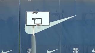 Xavi smashes basketball backboard in training｜Barcelona｜BarçaBetis｜La Liga [upl. by Clem]