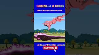 GODZILLA amp KONG vs Dinosa 100 million years old  mutant monster reviewgodzilla cartoon animation [upl. by Langbehn]