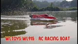 Review  WL915 45KMH High Speed RC Racing Boat [upl. by Crosby]