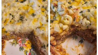 Mac N Cheese MEATLOAF  Mashed Potatoes MEATLOAF foryou food explore explorepage [upl. by Radloff]