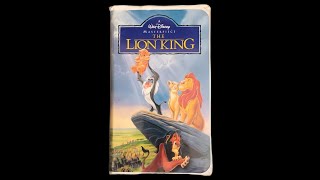 opening the lion king VHS 1995 [upl. by Aztiram]