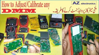 How to Calibrate Repair Digital Multimeter Repair Digital MultiMeter Wrong Reading Multimeter [upl. by Cornwall]