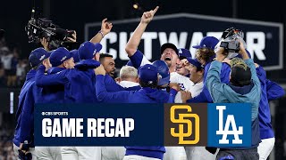 Dodgers SHUTOUT Padres in Game 5 ADVANCE to NLCS for first time since 2021  Game Recap [upl. by Anaihs]